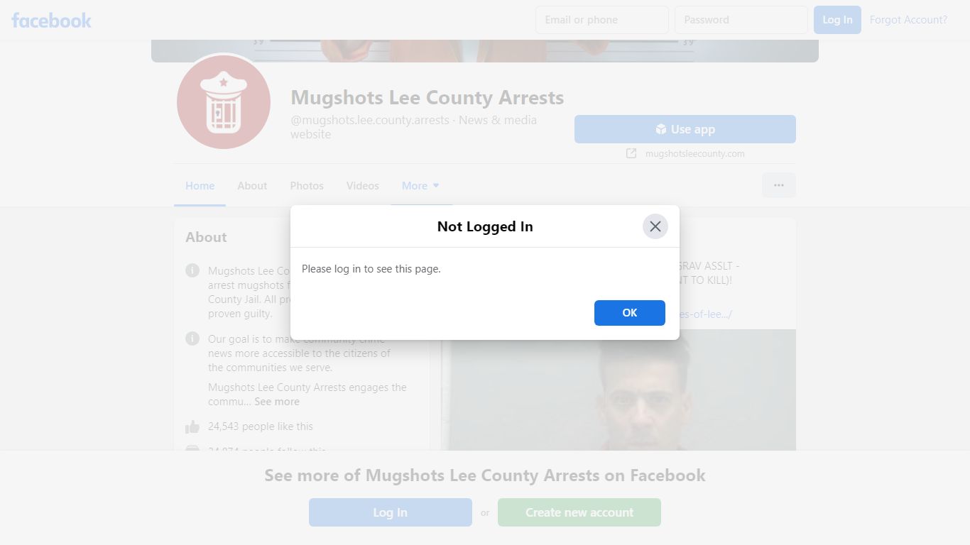 Mugshots Lee County Arrests - Home - Facebook